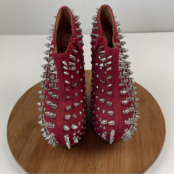 Jeffrey Campbell Havana Heelless Spiked Ankle Boots - Picture 2 of 10